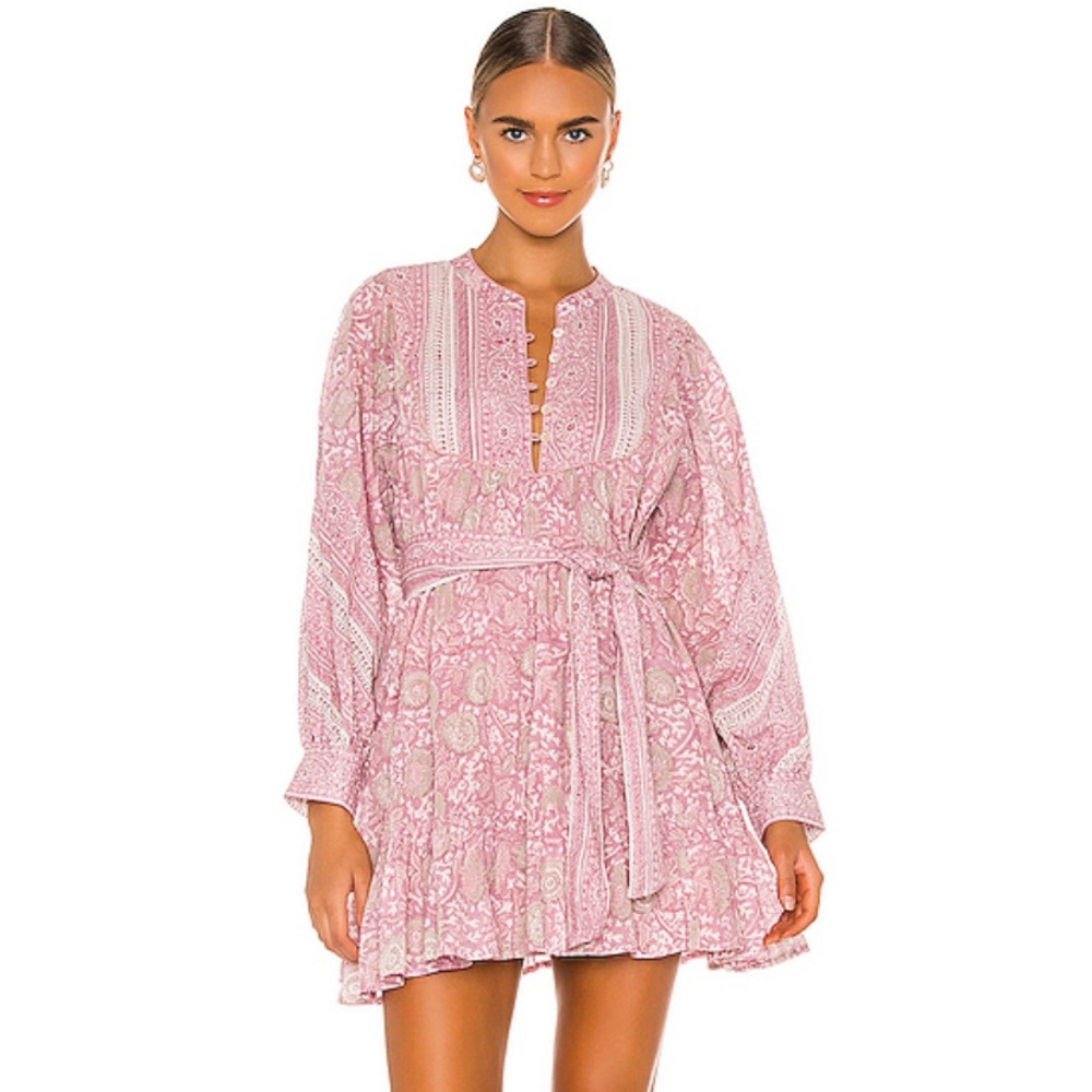 New Cleobella Lennox mini dress in tonal block